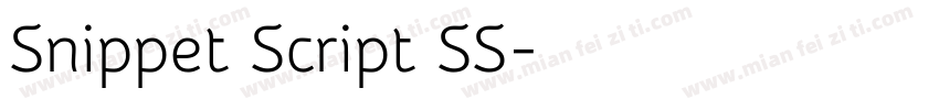 Snippet Script SS字体转换
